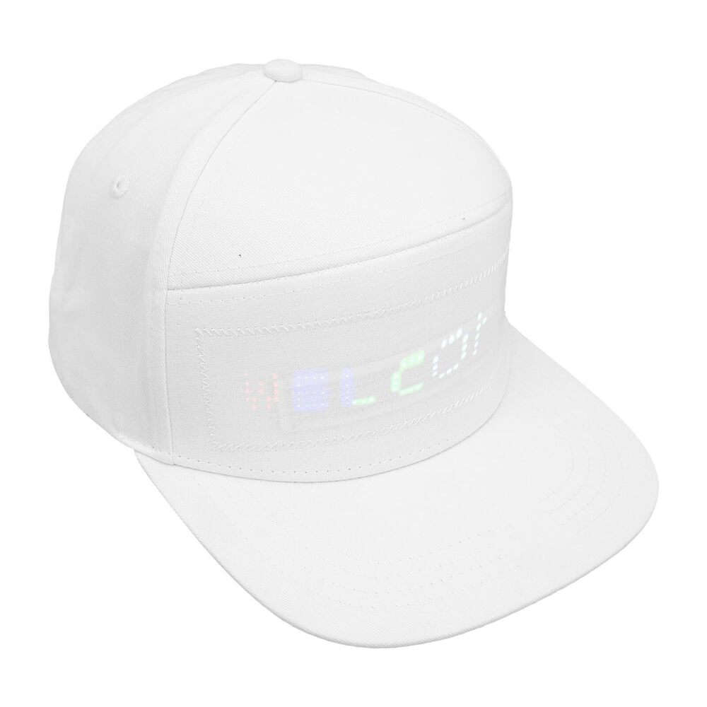 8037 LED Programmable Colorful APP Control Detachable Screen Hat for Party